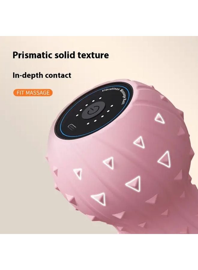 Rosy 5 Speed Vibrating Peanut Massage Ball USB Rechargeable Deep Tissue Trigger Point Therapy - Image 2